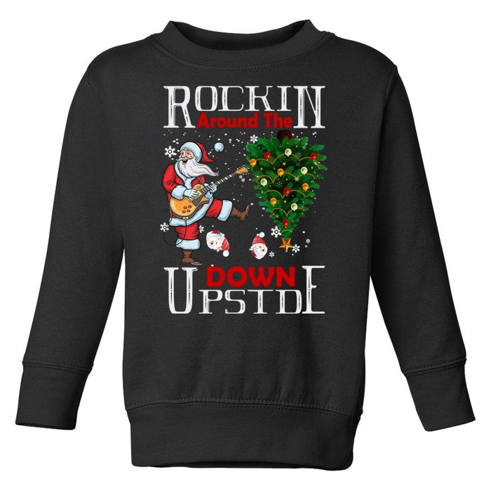 Rockin Around The Christmas Upside Down Toddler Sweatshirt