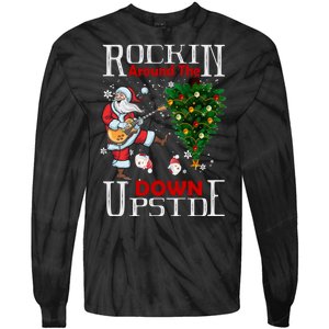 Rockin Around The Christmas Upside Down Tie-Dye Long Sleeve Shirt