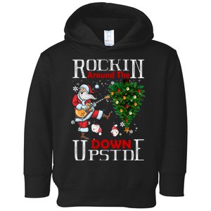 Rockin Around The Christmas Upside Down Toddler Hoodie