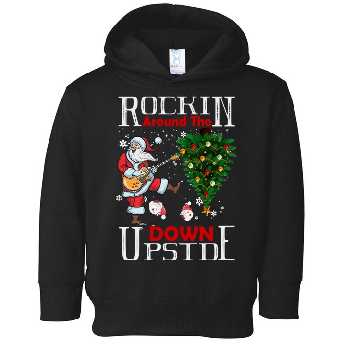 Rockin Around The Christmas Upside Down Toddler Hoodie