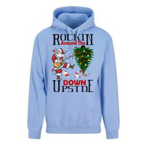 Rockin Around The Christmas Upside Down Unisex Surf Hoodie