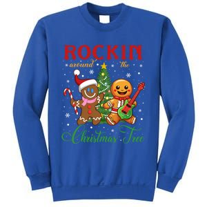 Rocking Around The Christmas Tree Gingerbread Rock And Roll Cute Gift Sweatshirt