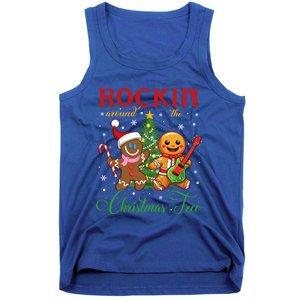 Rocking Around The Christmas Tree Gingerbread Rock And Roll Cute Gift Tank Top