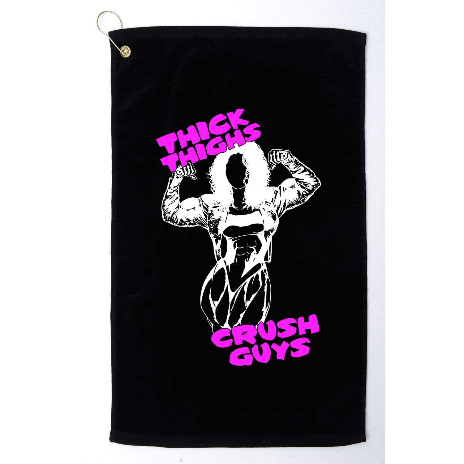Raskol Apparel Thick Thighs Crush Guys Golf Towel