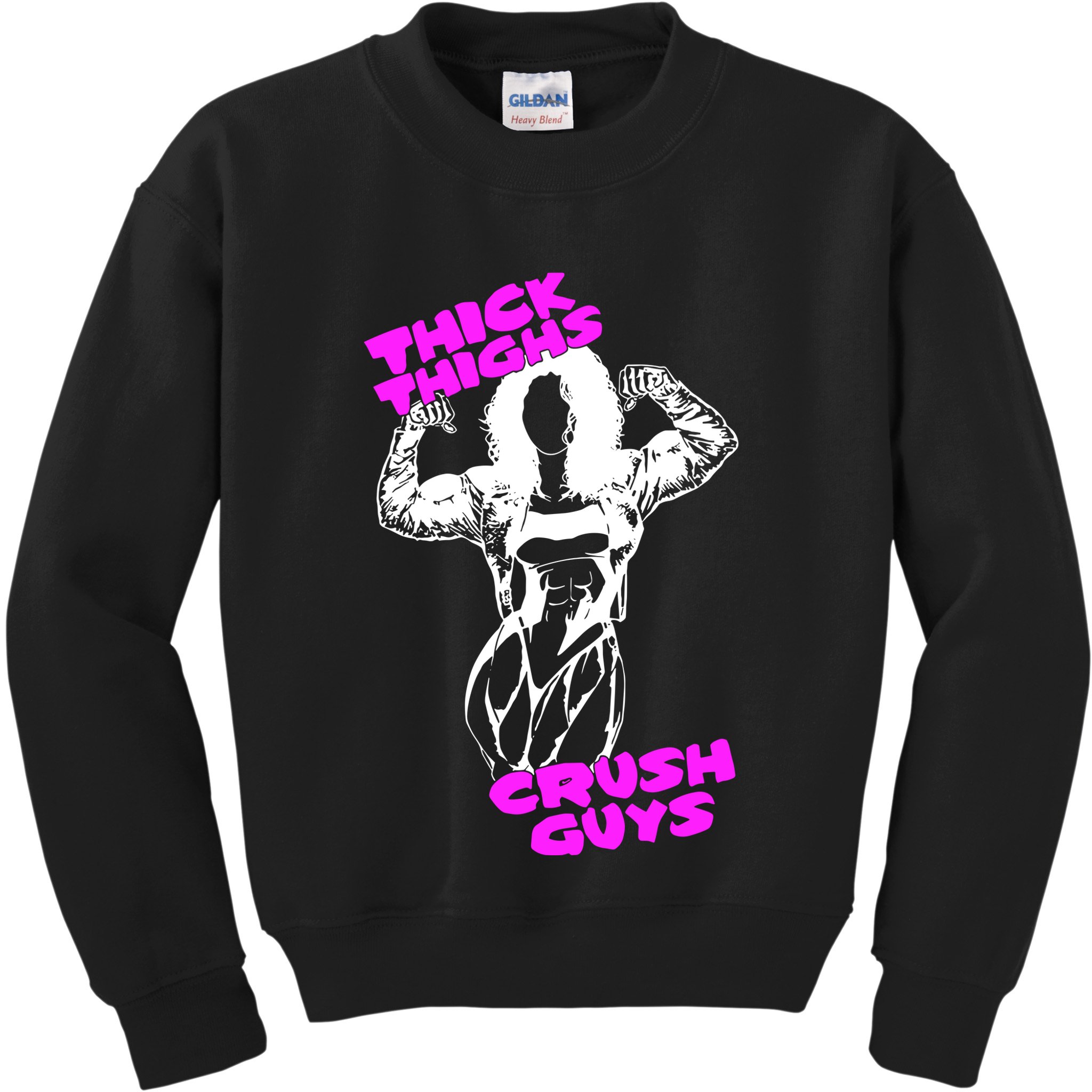 Raskol Apparel Thick Thighs Crush Guys Kids Sweatshirt