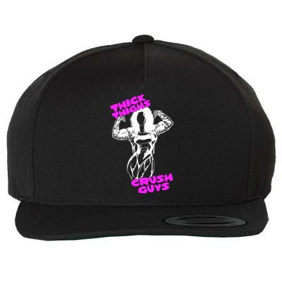 Raskol Apparel Thick Thighs Crush Guys Wool Snapback Cap