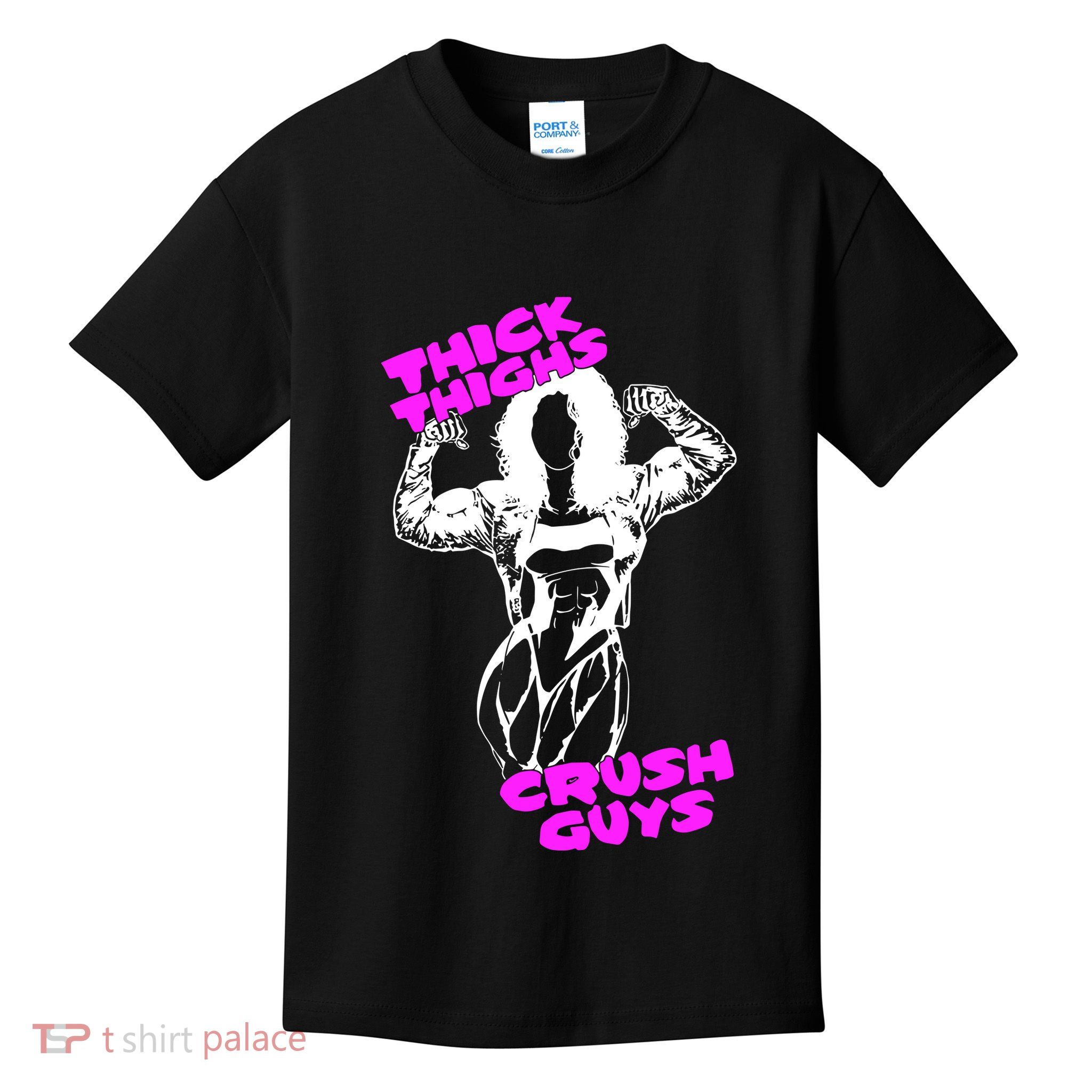Raskol Apparel Thick Thighs Crush Guys Kids T-Shirt