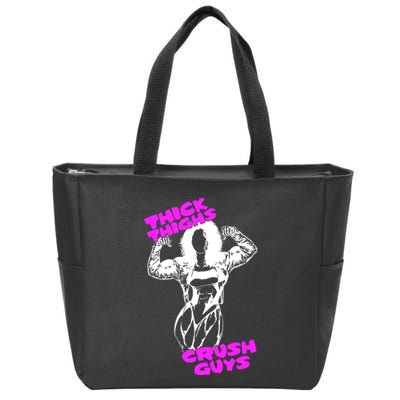 Raskol Apparel Thick Thighs Crush Guys Zip Tote Bag