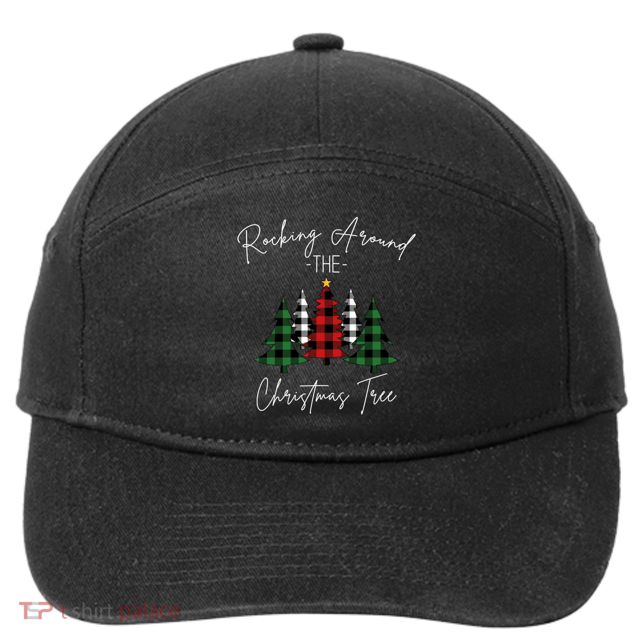 Rocking Around The Christmas Tree 7-Panel Snapback Hat