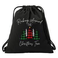 Rocking Around The Christmas Tree Drawstring Bag