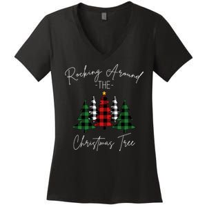 Rocking Around The Christmas Tree Women's V-Neck T-Shirt