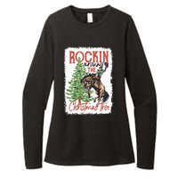 Rocking Around The Christmas Tree Christmas Cowboy Horse Womens CVC Long Sleeve Shirt