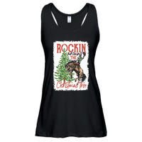 Rocking Around The Christmas Tree Christmas Cowboy Horse Ladies Essential Flowy Tank