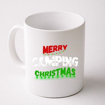 RV And Tent Camping Lovers Merry Christmas Gift Coffee Mug