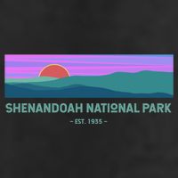 Retro Appalachian Trail Blue Ridge Shenandoah National Park Gift 7 Panel Mesh Trucker Snapback Hat
