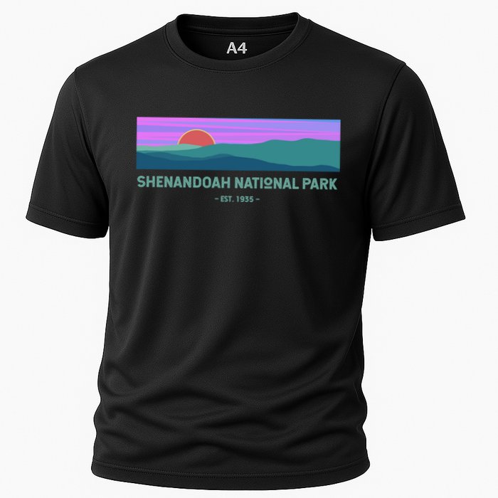 Retro Appalachian Trail Blue Ridge Shenandoah National Park Gift Cooling Performance Crew T-Shirt
