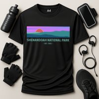 Retro Appalachian Trail Blue Ridge Shenandoah National Park Gift Cooling Performance Crew T-Shirt