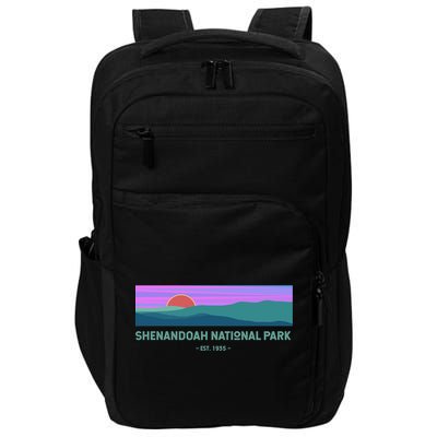 Retro Appalachian Trail Blue Ridge Shenandoah National Park Gift Impact Tech Backpack
