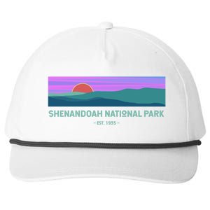 Retro Appalachian Trail Blue Ridge Shenandoah National Park Gift Snapback Five-Panel Rope Hat