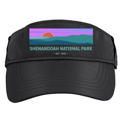 Retro Appalachian Trail Blue Ridge Shenandoah National Park Gift Adult Drive Performance Visor