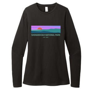 Retro Appalachian Trail Blue Ridge Shenandoah National Park Gift Womens CVC Long Sleeve Shirt