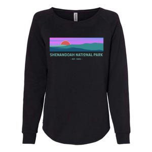 Retro Appalachian Trail Blue Ridge Shenandoah National Park Gift Womens California Wash Sweatshirt