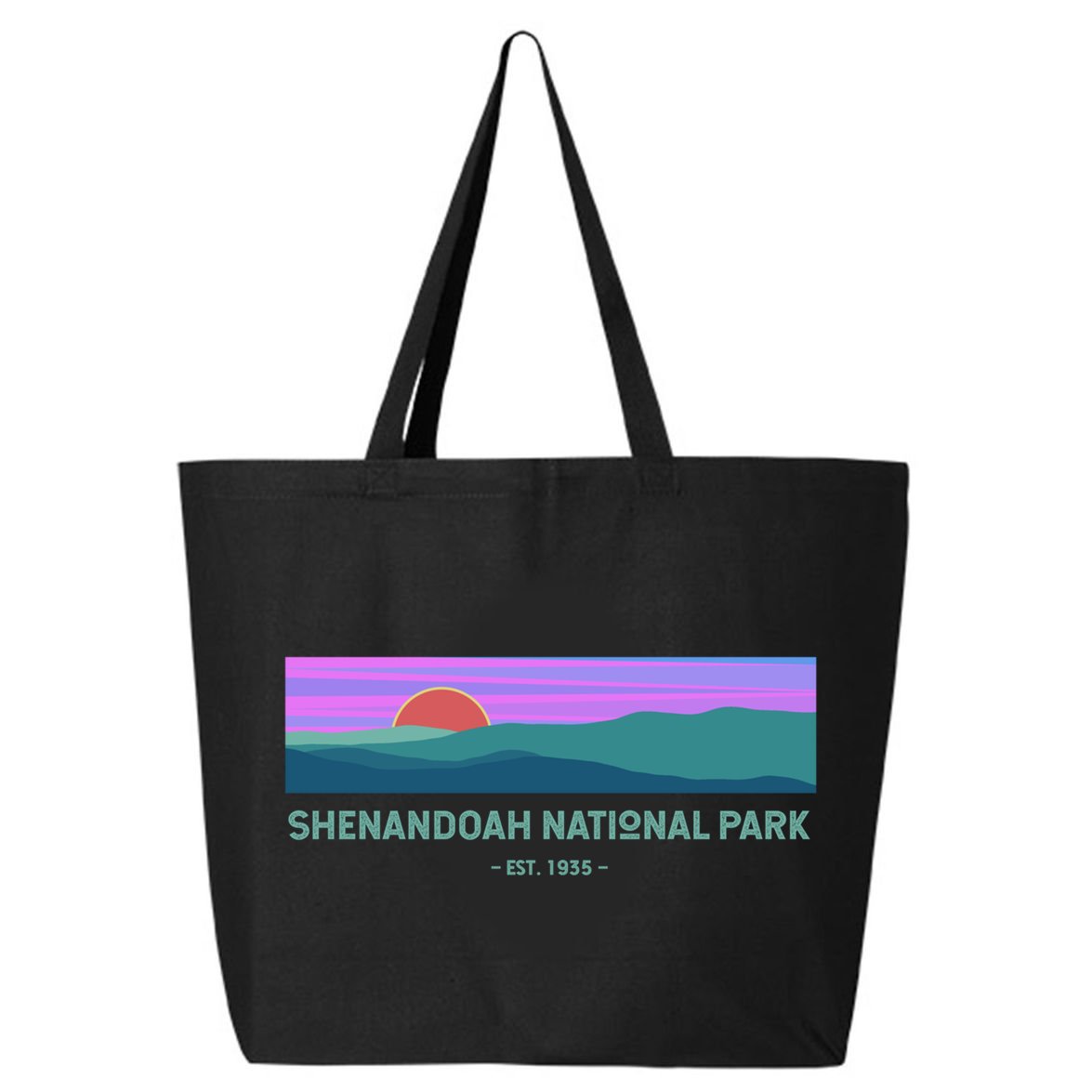 Retro Appalachian Trail Blue Ridge Shenandoah National Park Gift 25L Jumbo Tote