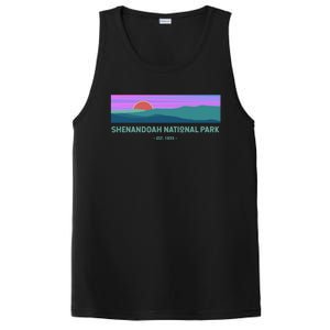 Retro Appalachian Trail Blue Ridge Shenandoah National Park Gift PosiCharge Competitor Tank