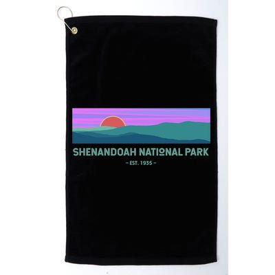 Retro Appalachian Trail Blue Ridge Shenandoah National Park Gift Golf Towel