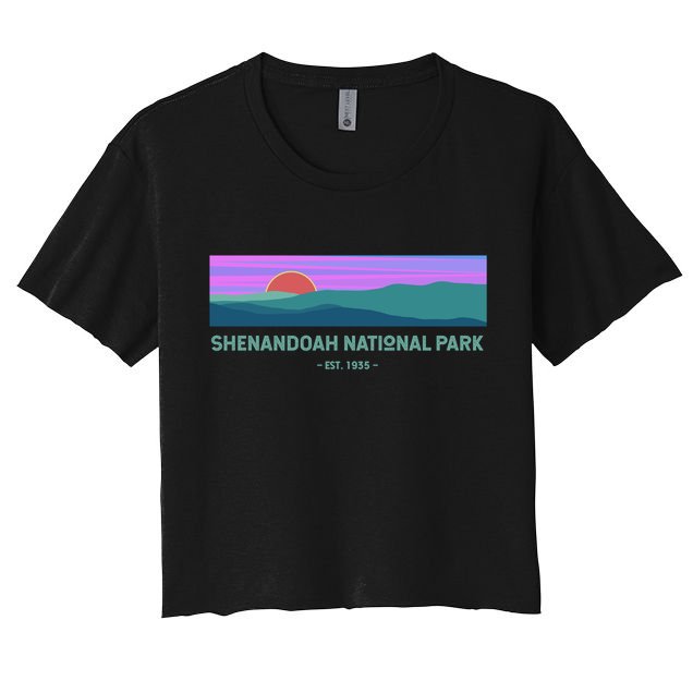 Retro Appalachian Trail Blue Ridge Shenandoah National Park Gift Crop Top