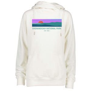 Retro Appalachian Trail Blue Ridge Shenandoah National Park Gift Womens Funnel Neck Pullover Hood