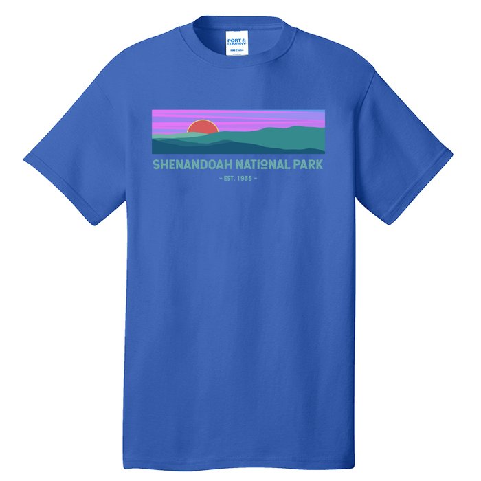 Retro Appalachian Trail Blue Ridge Shenandoah National Park Gift Tall T-Shirt