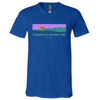 Retro Appalachian Trail Blue Ridge Shenandoah National Park Gift V-Neck T-Shirt