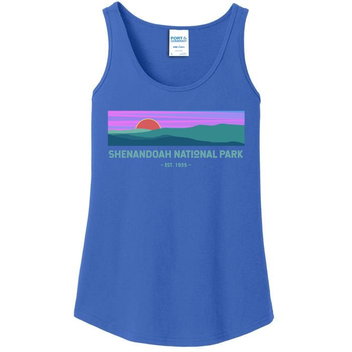 Retro Appalachian Trail Blue Ridge Shenandoah National Park Gift Ladies Essential Tank