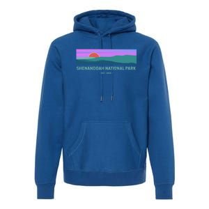 Retro Appalachian Trail Blue Ridge Shenandoah National Park Gift Premium Hoodie