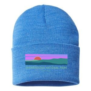 Retro Appalachian Trail Blue Ridge Shenandoah National Park Gift Sustainable Knit Beanie