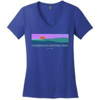 Retro Appalachian Trail Blue Ridge Shenandoah National Park Gift Women's V-Neck T-Shirt