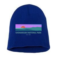 Retro Appalachian Trail Blue Ridge Shenandoah National Park Gift Short Acrylic Beanie