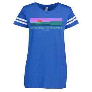 Retro Appalachian Trail Blue Ridge Shenandoah National Park Gift Enza Ladies Jersey Football T-Shirt