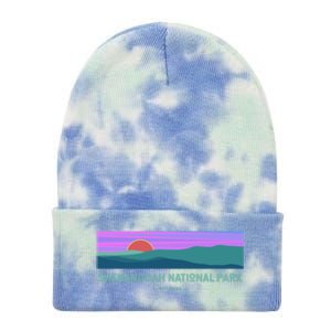 Retro Appalachian Trail Blue Ridge Shenandoah National Park Gift Tie Dye 12in Knit Beanie