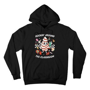 Rockin Around The Classroom Teacher Christmas Tree Cake Hoodie