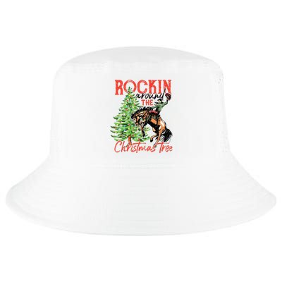 Rocking Around The Christmas Tree Christmas Cowboy Horse Cool Comfort Performance Bucket Hat