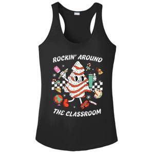 Rockin Around The Classroom Teacher Ladies PosiCharge Competitor Racerback Tank