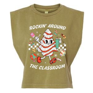 Rockin Around The Classroom Teacher Garment-Dyed Women's Muscle Tee