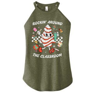 Rockin Around The Classroom Teacher Women's Perfect Tri Rocker Tank