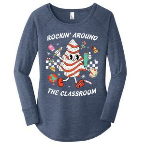 Rockin Around The Classroom Teacher Women's Perfect Tri Tunic Long Sleeve Shirt