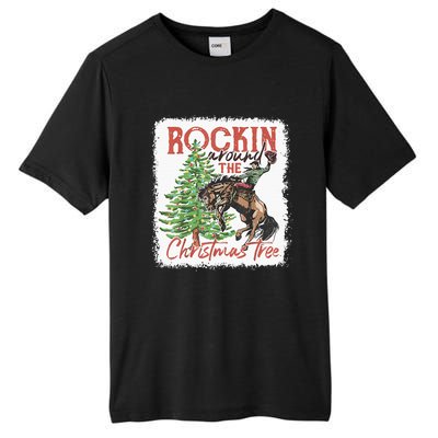 Rocking Around The Christmas Tree Cowboy Horse Tall Fusion ChromaSoft Performance T-Shirt