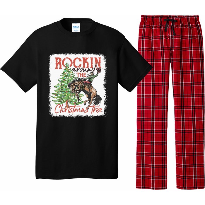 Rocking Around The Christmas Tree Cowboy Horse Pajama Set