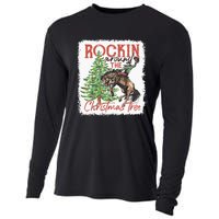 Rocking Around The Christmas Tree Cowboy Horse Cooling Performance Long Sleeve Crew