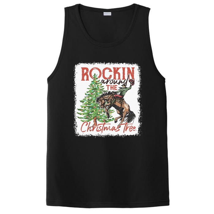 Rocking Around The Christmas Tree Cowboy Horse PosiCharge Competitor Tank